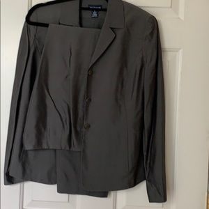 Silk gray business suit